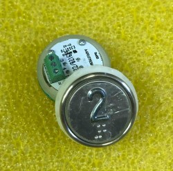 Кнопочный модуль (2) красная подсветка код брайля A4N107639